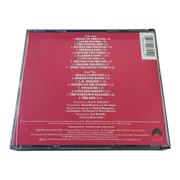 CD The Doors ‎- The Best Of The Doors - Picture 2 of 2